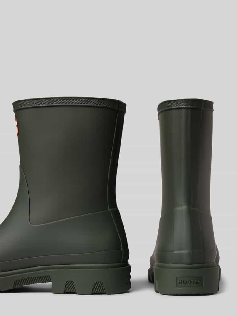 Hunter Rubberen laarzen met labeldetail