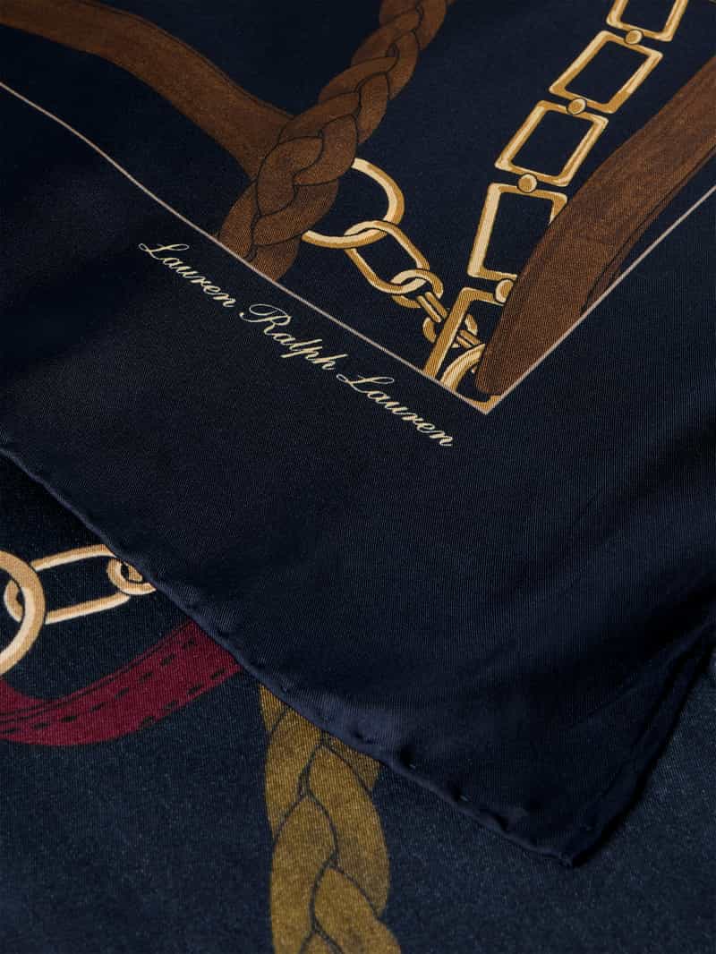 Lauren Ralph Lauren Zijden sjaal met omzoomde boorden