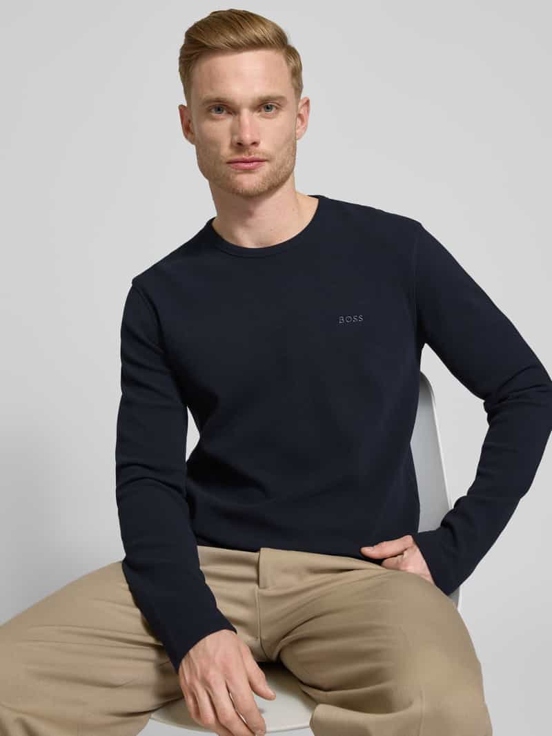 Boss Orange Regular fit shirt met lange mouwen en labelstitching model 'TEMPESTO'
