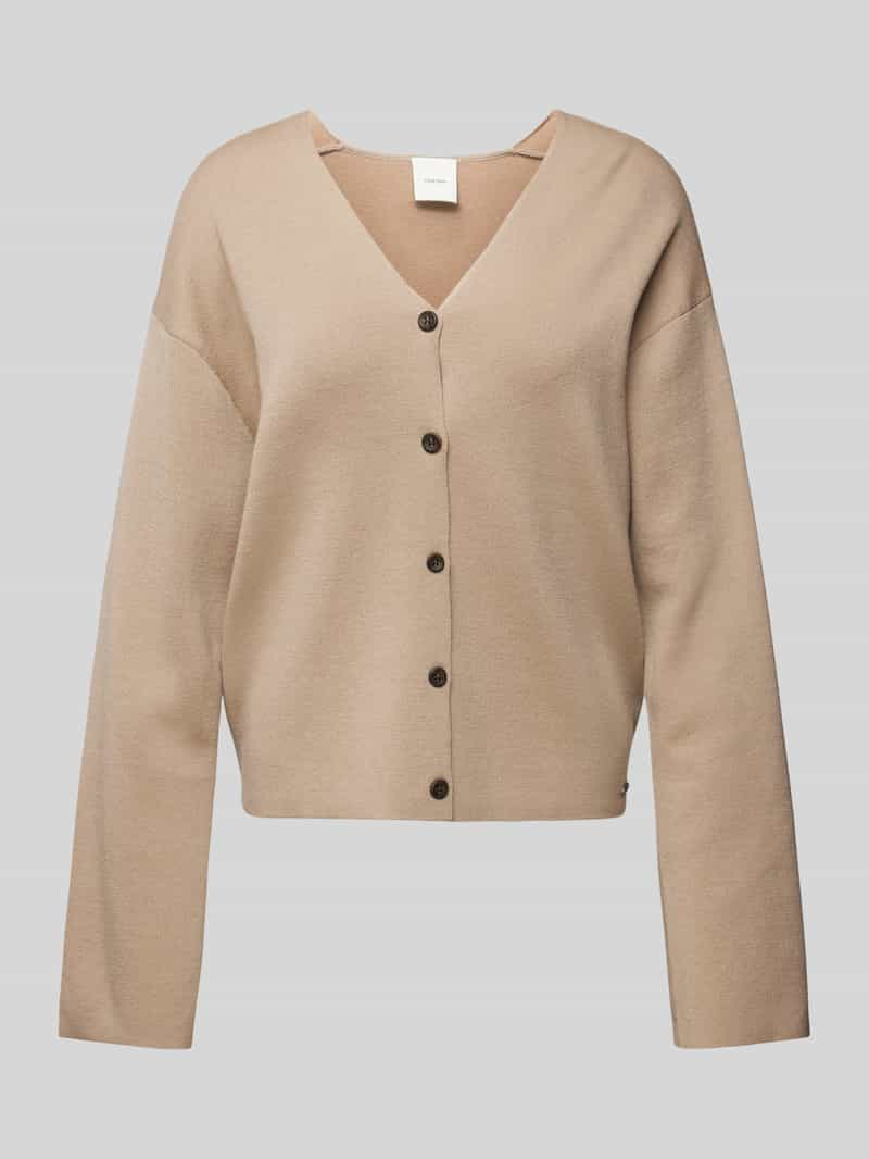 Calvin Klein Womenswear Wollen cardigan met extra brede schouders