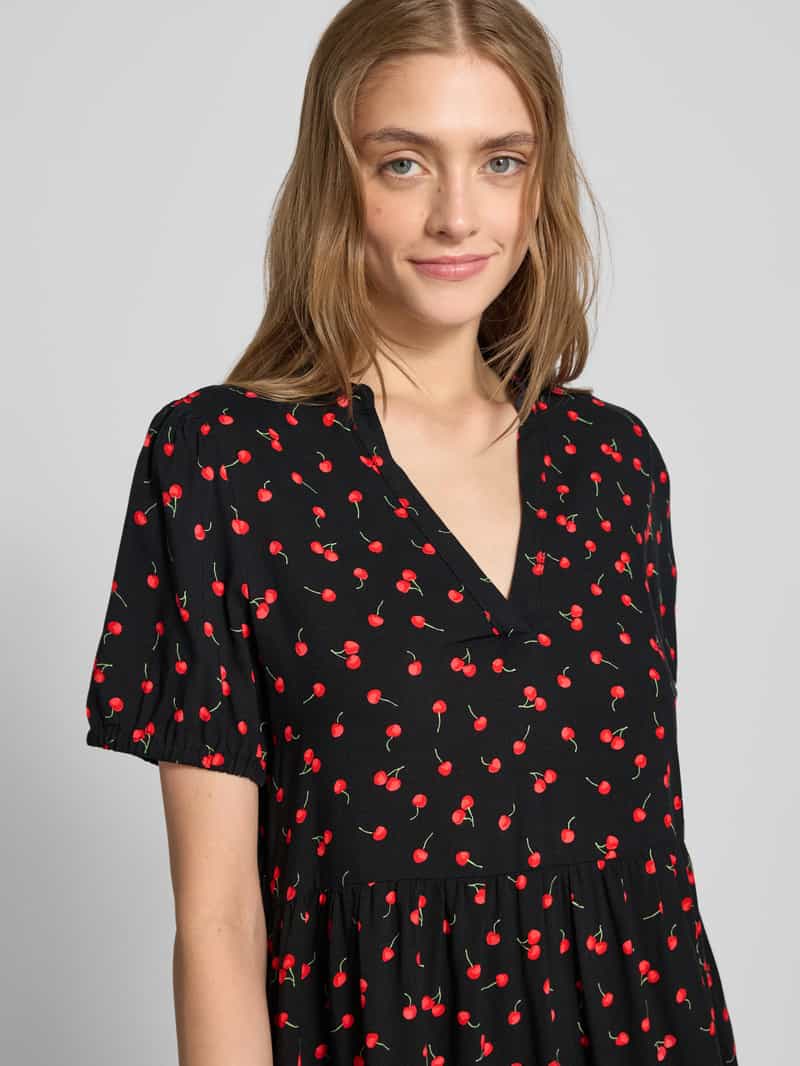 Only Vrijetijdsjurk in A-lijn van pure viscose model 'NOVA LIFE'