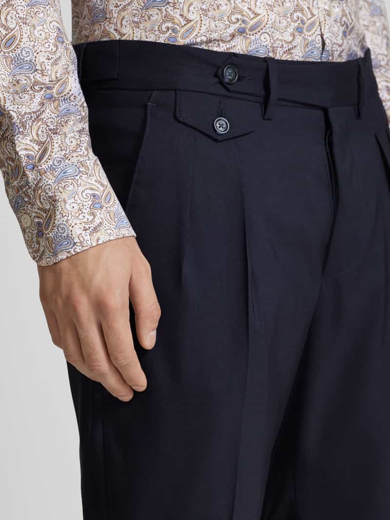 Manuel Ritz Stoffen broek met Franse steekzakken