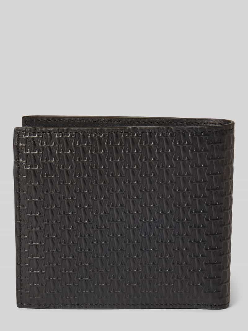 Armani Exchange Portemonnee met labeldetails model 'BIFOLD COIN'