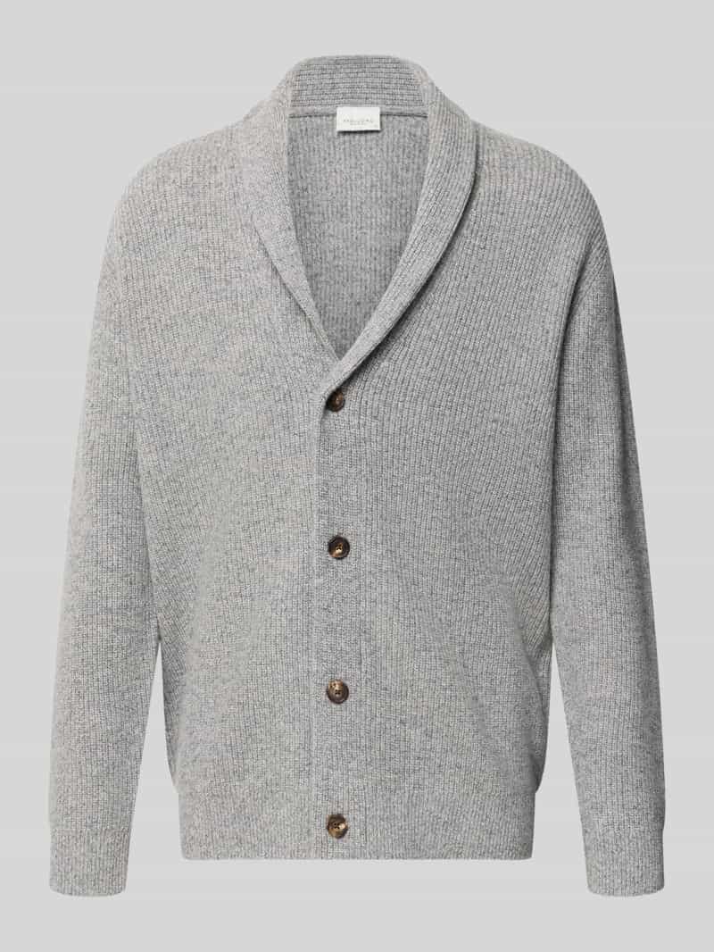 Profuomo Cardigan van wolmix met sjaalkraag