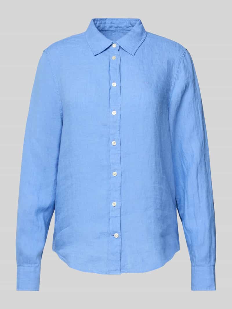Gant Regular fit linnen overhemd met platte kraag