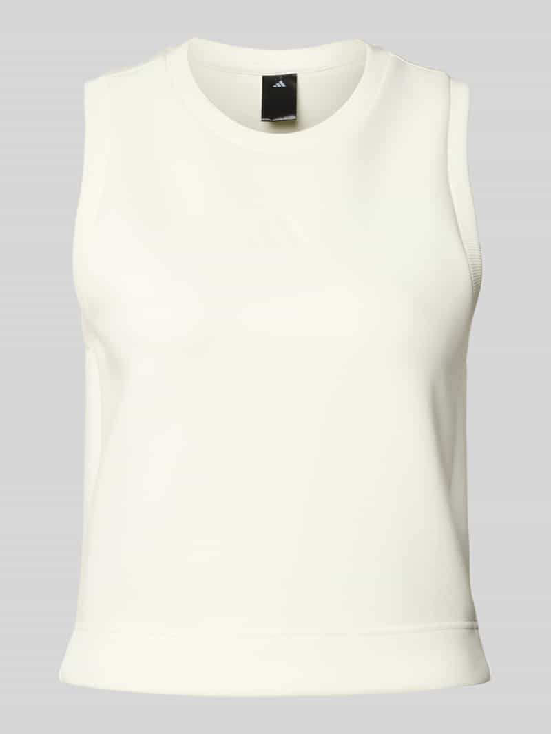 adidas Sportswear Top met labelprint en ronde hals