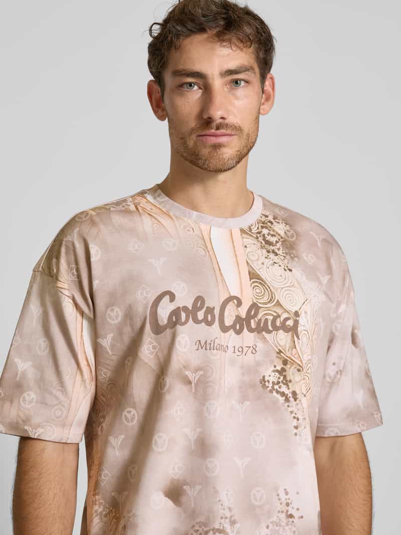 carlo colucci Oversized T-shirt met labelprint