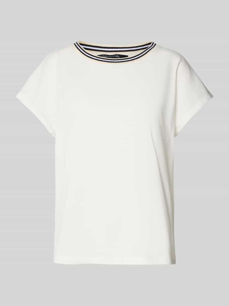 comma T-shirt met kapmouwen en ronde hals