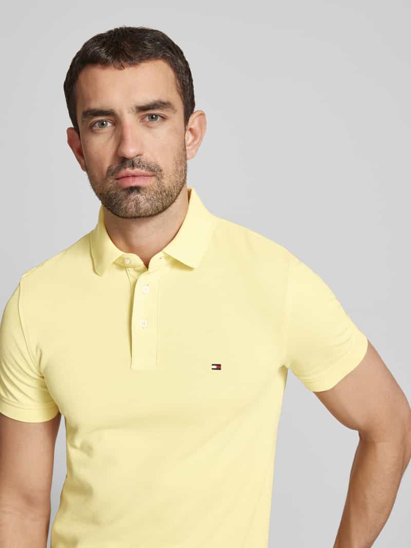 Tommy Hilfiger Slim fit poloshirt met logostitching model '1985'