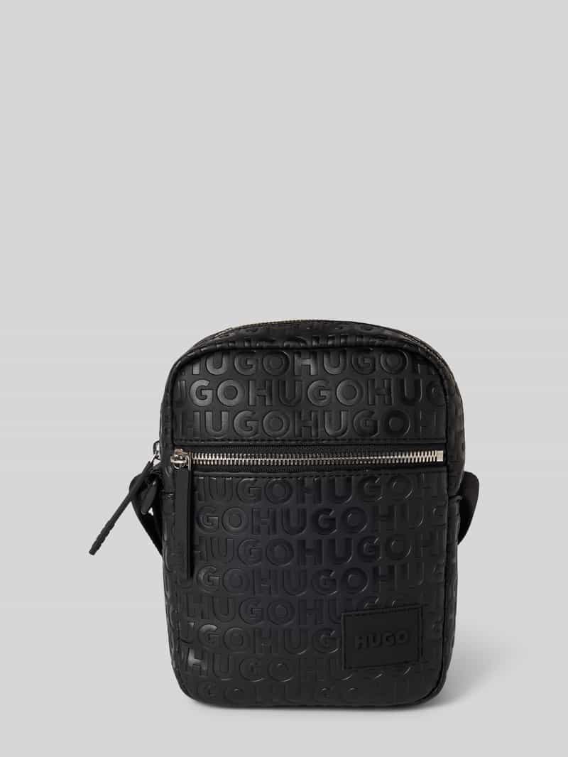 HUGO Schoudertas met labelpatch model 'ETHON'