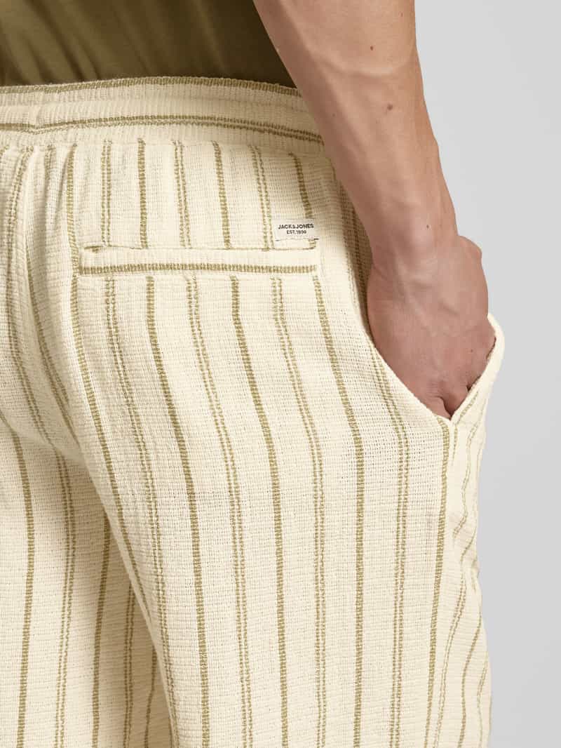 jack & jones Regular fit korte broek met structuurmotief model 'JAIDEN COBA'