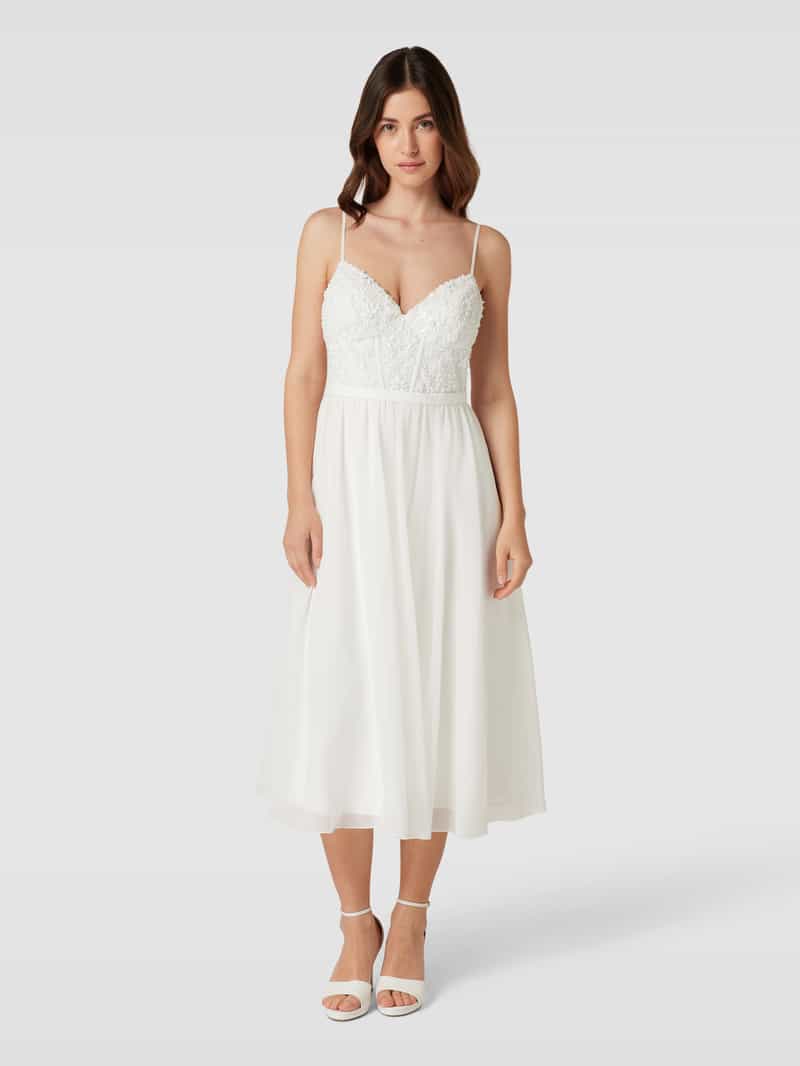 Bruidsjurk met hartvormige hals Laona