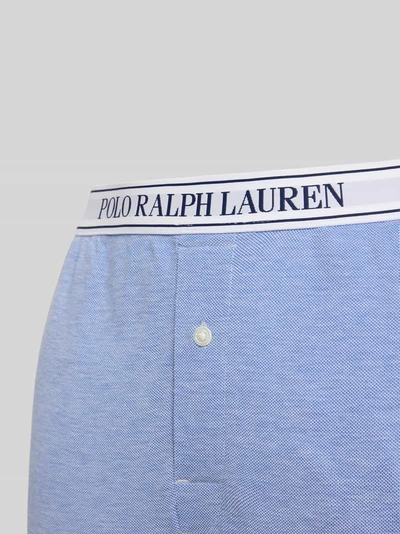 Polo Ralph Lauren Straight leg pyjamabroek met elastische band met label
