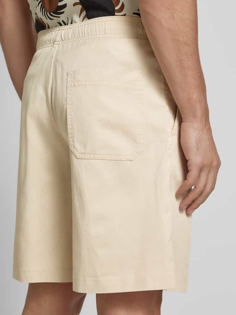 Selected Homme Loose fit korte broek met elastische band model 'THAIS SUMMER'