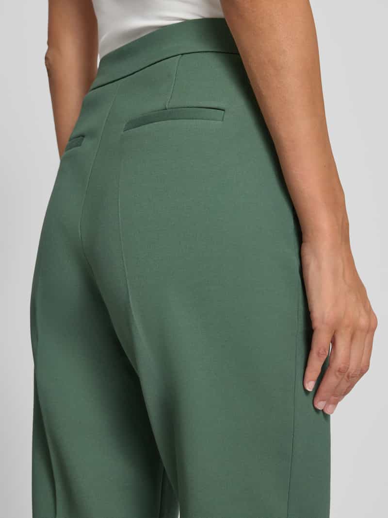 Jake*s Collection Broek van viscosemix met persplooien