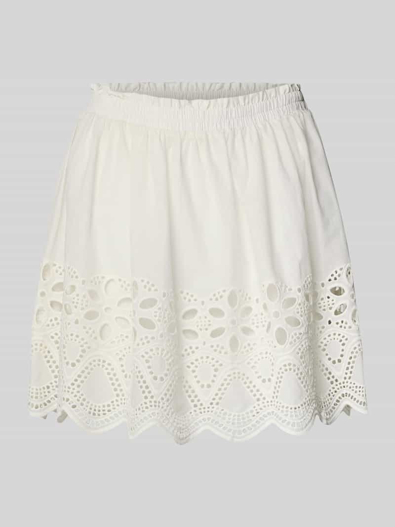 EDITED Minirok met broderie anglaise model 'Quella'