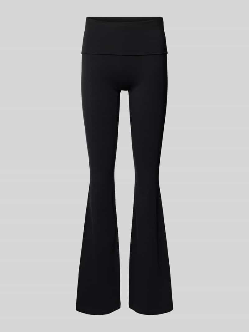 Review Skinny fit bootcut legging met brede band