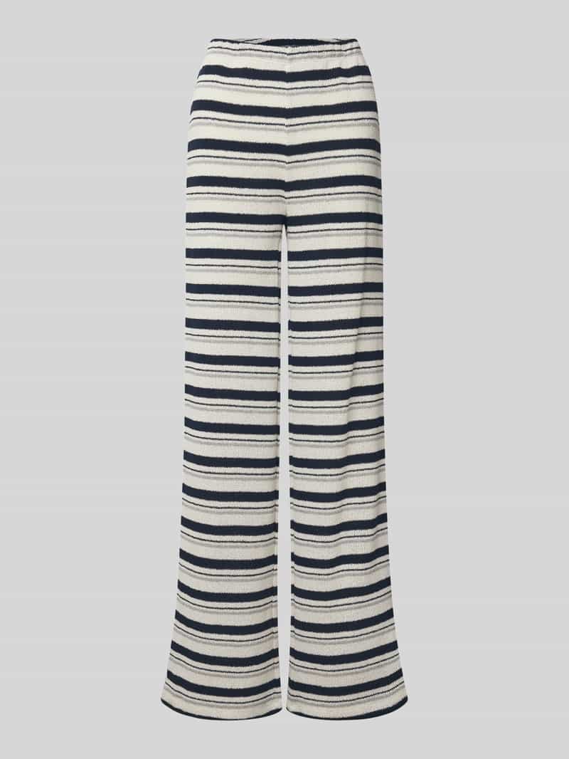 Jake*s Casual Flared stoffen broek met elastische band