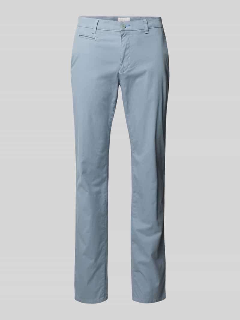 Slim fit stoffen broek met achterzakken Model 'Fabio'