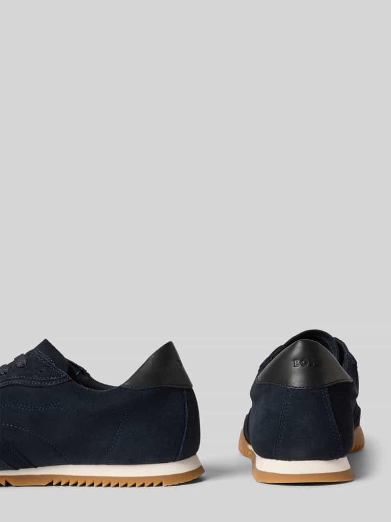 Boss Lage sneakers van echt leer
