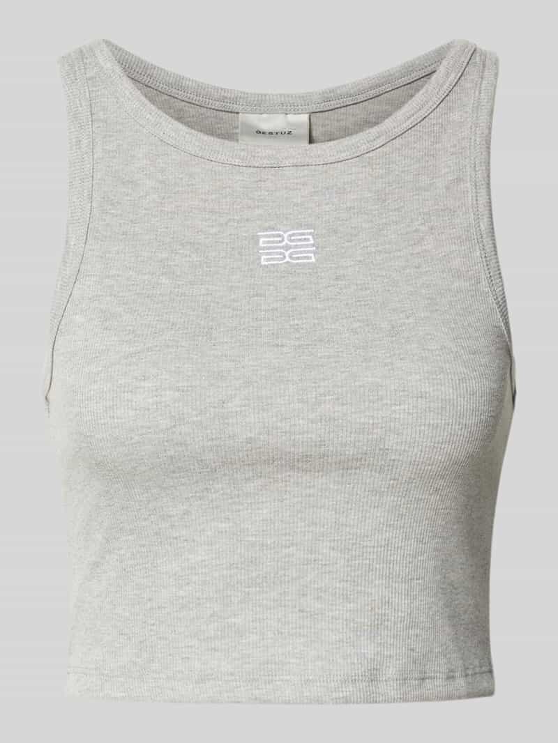 Gestuz Korte top met labelstitching model 'drew'