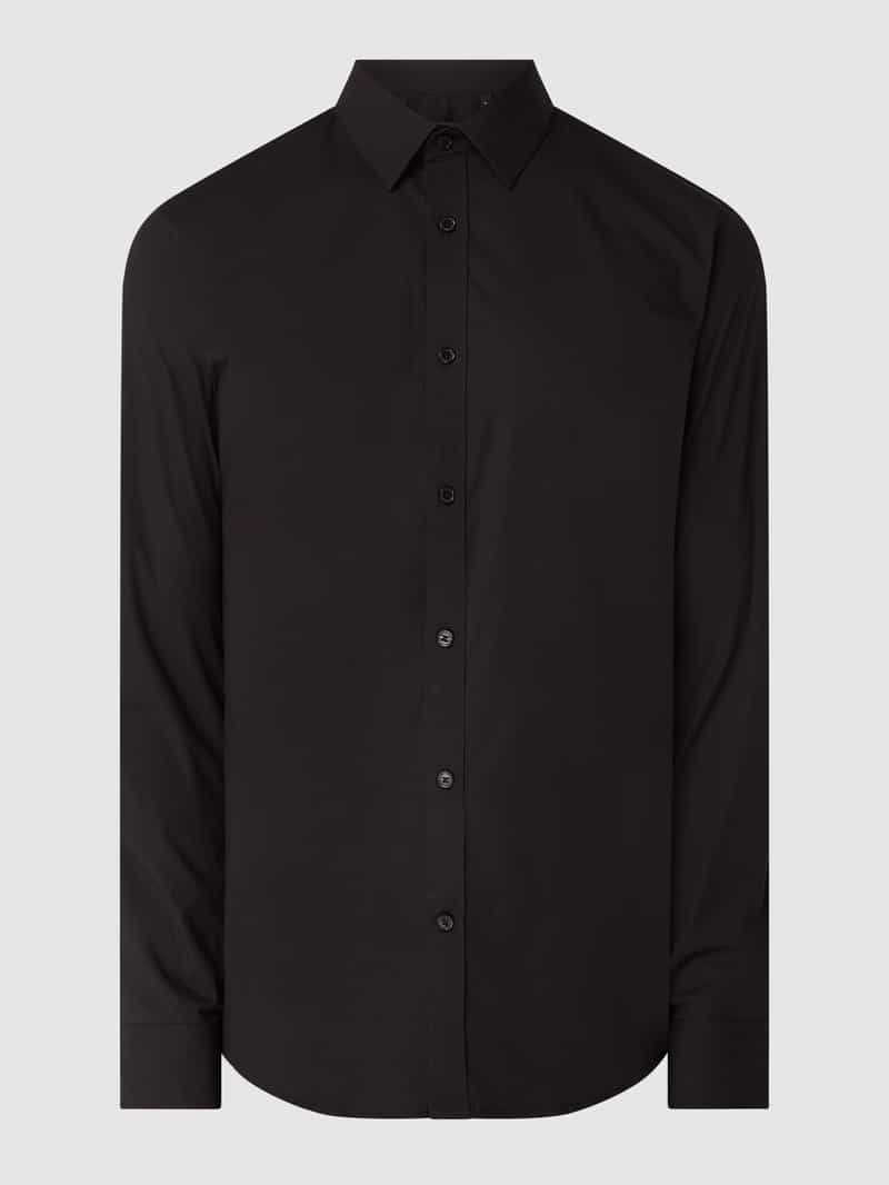 Slim fit zakelijk overhemd met stretch, model 'Robo'