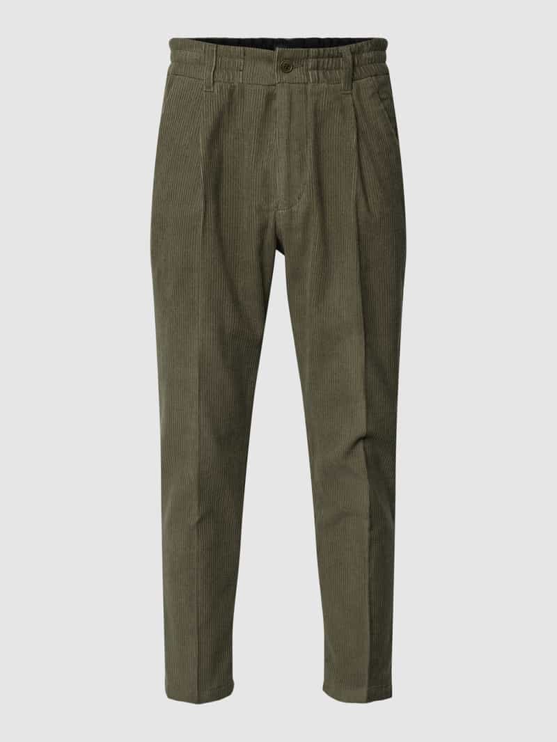 drykorn Corduroy broek met vaste bandplooien model 'CHASY'