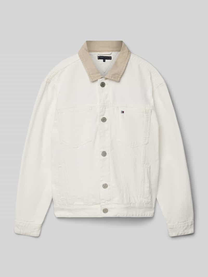 Oversized jeansjack van puur katoen