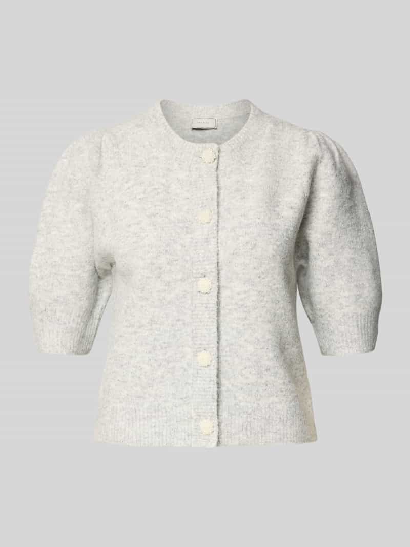 NEO NOIR Cardigan met wol en knoopsluiting model 'Turdy'