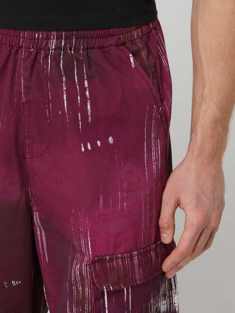 Sean John Baggy fit cargobroek van katoen model 'Script Logo Scratch'