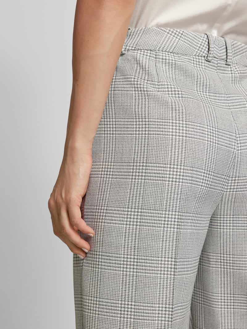 Boss Pantalon van pure scheerwol met bandplooien model 'Tanity'