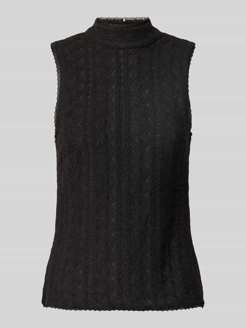 Boss Orange Slim fit blousetop met opstaande kraag model 'IVEYLOR'