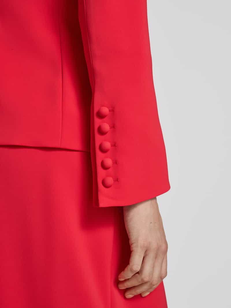 Marc Cain Slim fit blazer met reverskraag en paspelzakken