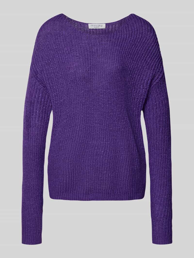 Christian Berg Woman Gebreide pullover met extra brede schouders