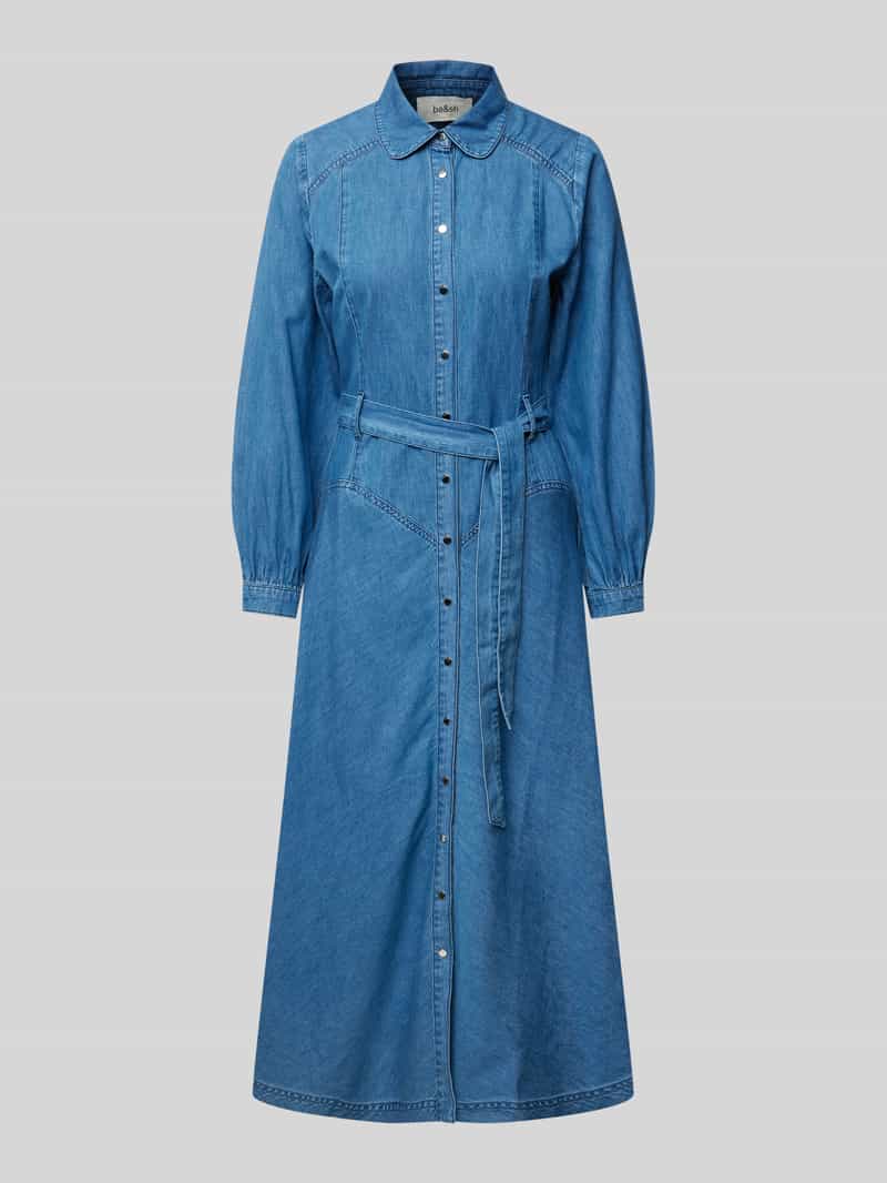 Bash Jeansjurk met strikceintuur model 'LOLA'