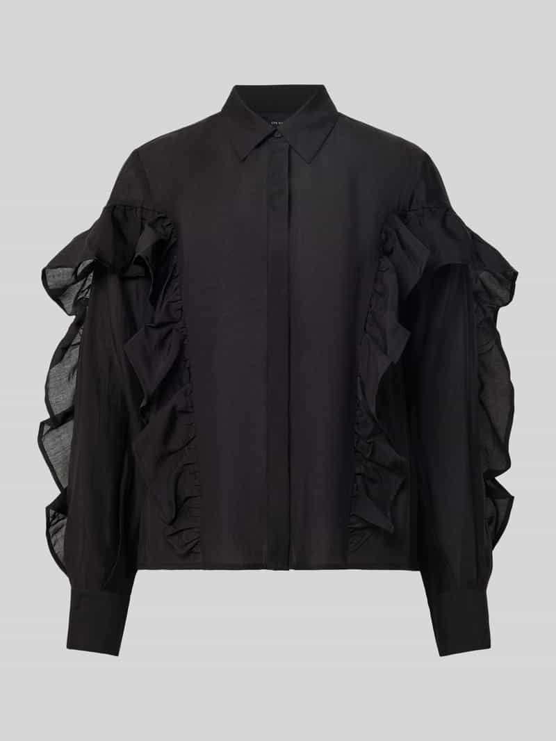 Copenhagen Muse Blouse met volants en overhemdkraag model 'MOLLY'