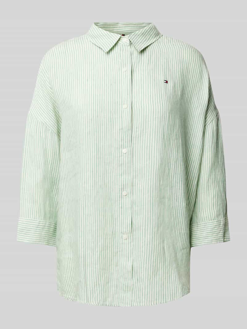 Tommy Hilfiger Regular fit blouse van puur linnen