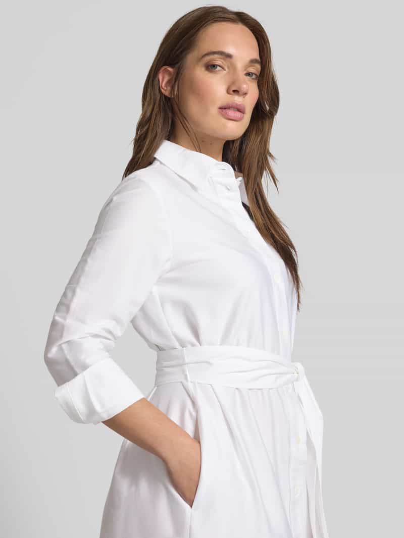 seidensticker Overhemdjurk met broderie anglaise