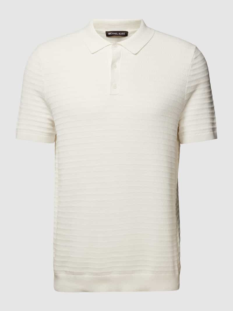 Michael Kors Regular fit poloshirt met structuurmotief model 'TUCK STRIPE'