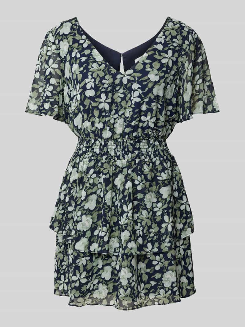Apricot Mini-jurk met smokdetail