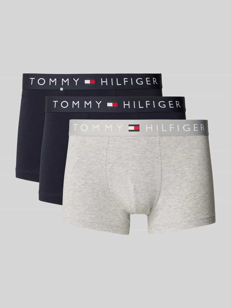 Tommy Hilfiger Boxershort met elastische band met label in een set van 3 stuks