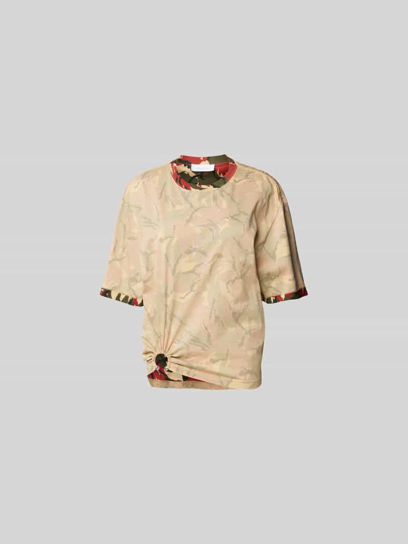 T-shirt met labeldetail