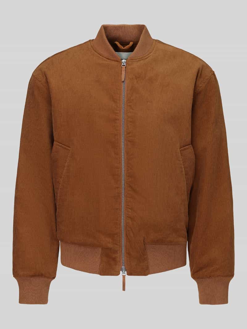 Selected Bomberjack met cordstructuur