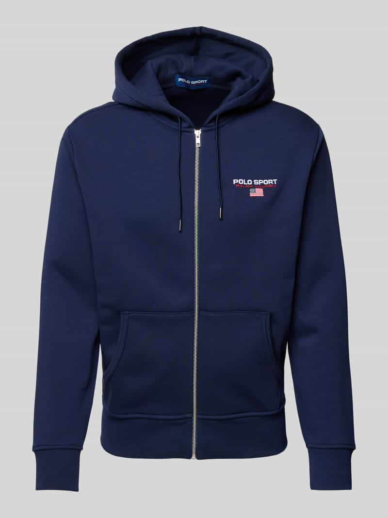 Polo Sport Sweatjack met labelstitching