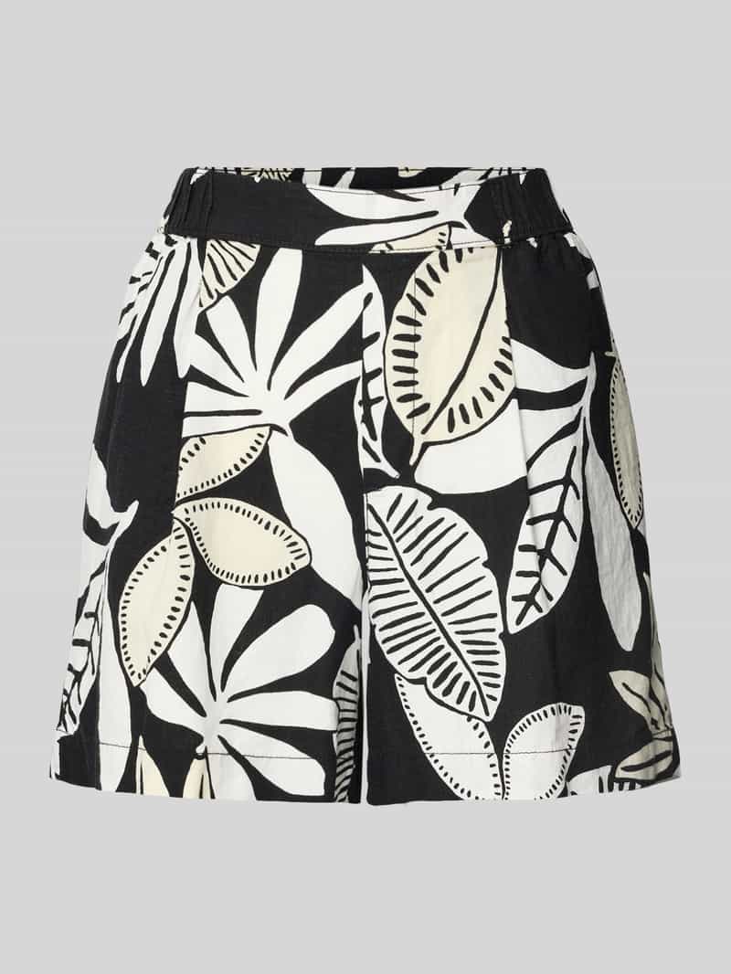 s.Oliver RED LABEL Relaxed fit korte broek van een mix van linnen en viscose