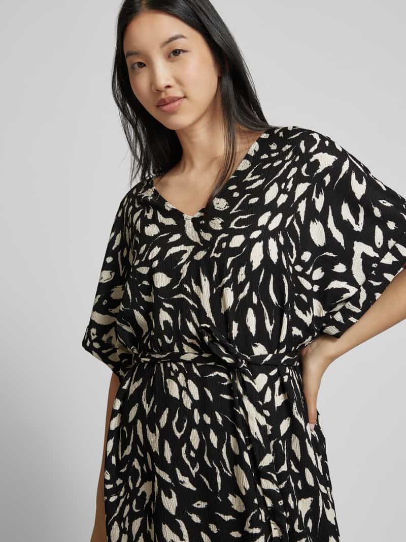 Vila Midi-jurk met strikceintuur model 'AYA BEA''