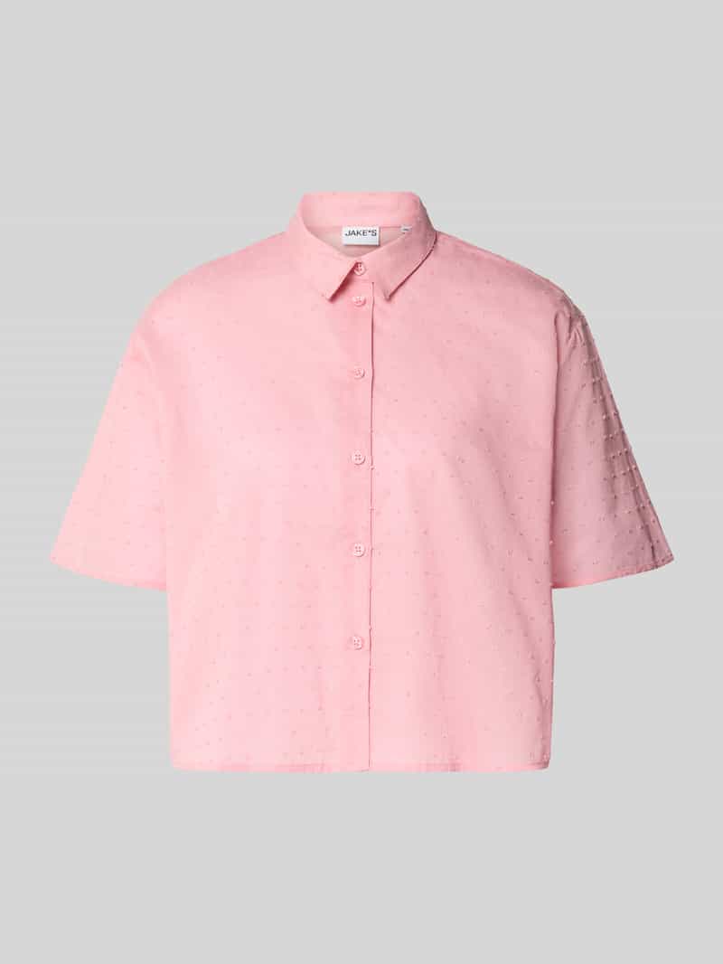Boxy fit blouse met 1/2-mouwen