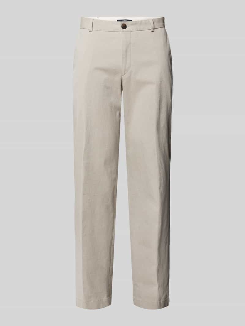 JOOP! Collection Slim fit broek met persplooien, model 'Hank'