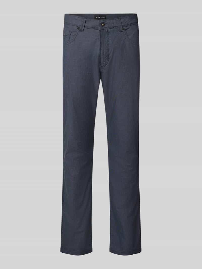 straight fit broek van katoenmix model 'Yarn'