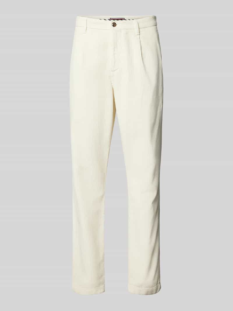 Tommy Hilfiger Regular fit broek met fijne corduroy